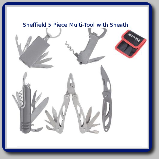 5 Piece Multi-Tool with Sheath